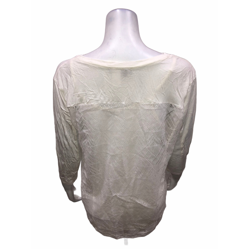 Lisa Rinna Collection Women's Mesh Panel Knit Top with Camisole Medium Size - Picture 2 of 2